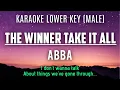 Download Lagu ABBA - The Winner Takes It All Karaoke Lower Key Male +3