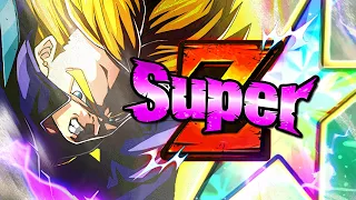CAN T THINK OF A GOOD TITLE 100 SUPER EZA LR PHY SSJ TRUNKS DBZ Dokkan Battle