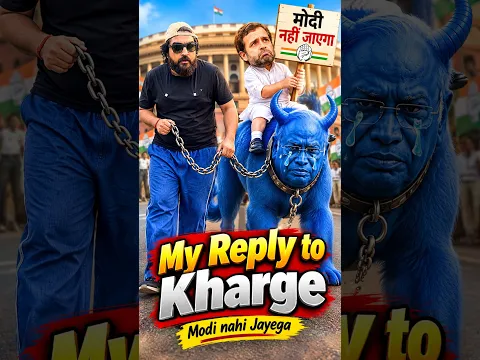 My reply to Kharge | Modi nahi jayega | #youtubeshorts #shorts #shortvideo #funny #comedy #kharge