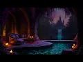 Download Lagu 🏰 Rainy Night in a Fantasy Cave Sanctuary🌧️Waterfall Sounds \u0026 Castle View Ambience for Sleep \u0026 Relax