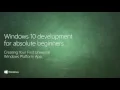 UWP 002 Creating your First Universal Windows Platform App