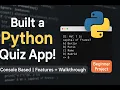 Console Quiz App in Python IIT Mandi x Masai Assignment Full Build Features Explained
