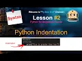 python lesson Python Syntax Indentation