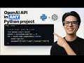 How to Use OpenAI API with any Python Project Is it FREE ChatGPT API