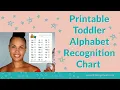 FREE Printable Alphabet Recognition Chart for Your Toddler