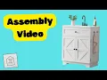 30 inch Bathroom Vanity with Sink Farmhouse single sink cabinet by Modern Mate Assembly