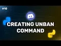Discord py Creating an Unban Command in Discord py