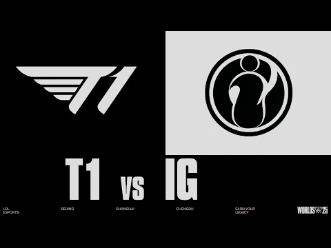 Video Thumbnail: T1 vs IG | WORLDS 2025 | Play-Ins