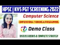 Demo Class 2 - PYTHON HPSC PGT KVS PGT NS CLASSES