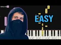 Download Lagu Alan Walker x David Whistle   Routine | EASY Piano Tutorial by Pianella Piano
