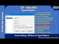 Typed Data Objects Part 8 - Editing a Row Ado Net Tutorial