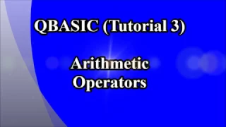 Ep-3 Tutorial on QBASIC Arithmetic Operators in Nepali by Technical School