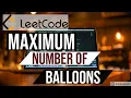 Leetcode 1189 Maximum Number of Balloons
