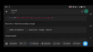 Python Program for Tower of Hanoi Step-by-Step Recursive Solution