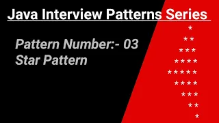 Star Pattern - 3 Program Logic in Java
