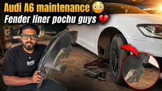 Audi A6 mud flap 7000 🥲 | Minor repair works 🛠️