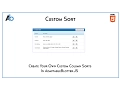 Custom Sort Function in AdaptableBlotter JS