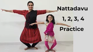 bharatanatyam basics episode 16 nattadavu 1 2 3 4 practice