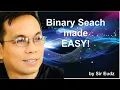 Binary Search Algorithm MADE SIMPLE - by Sir Eudz A recorded Lecture C lang Code