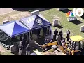 Large police scene at Swampscott cemetery