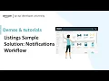 Listings Sample Solution Notifications Workflow