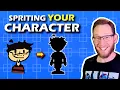 Make YOUR Character Designs into Pixel Art Sprites