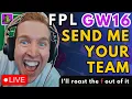 FPL GW16 Team Surgery LIVE 🔥 Send Me Your Squad!