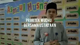 praktik berwudhu bersama ustadz aan saputra