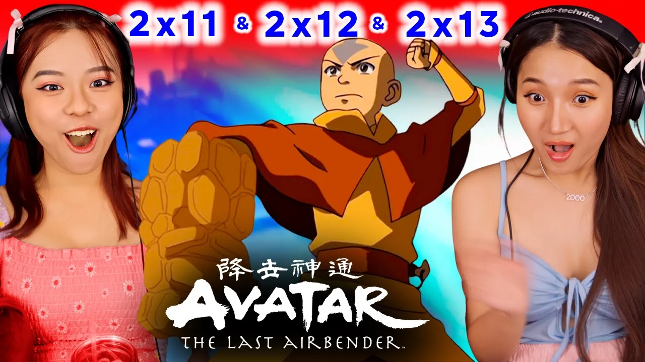 Outline Video Asian Girls React | Avatar: The Last Airbender | Season 2 - Ep 11 - 12 - 13 Reaction