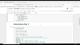 Create Kenyan Flag in Python using Turtle design