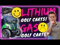 Why Lithium Golf Carts are Better Than Gas Golf Carts