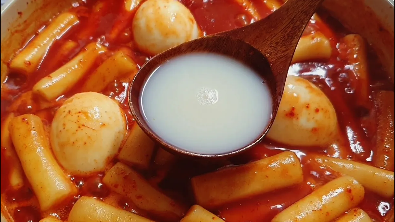 쌀음료 떡볶이
