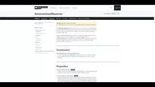 Intersection Observer API