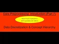 10 Data discretization Concept hierarchy