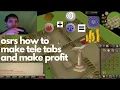 OSRS how to make Teleport tabs