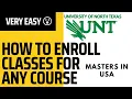 How to enroll CLASSES in detail VERY EASY UNT
