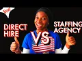 Direct hire Vs Staffing agency Pros Cons of working with nursing agencies USA