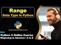 Range in Python range Data type Python 3 Online Course A to Z in Hindi