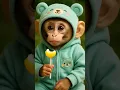 Download Lagu Cutest Reaction! Baby Monkey Eats Chupa Chups 🍭😍