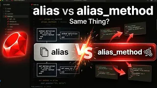 alias vs alias - method in Ruby Metaprogramming Explained Simply
