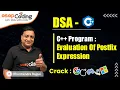 C Program to Evaluate Postfix Expression Stack Applications DSA - C