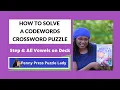 How to Solve Penny Press Codeword Puzzles Step 4 - All Vowels on Deck