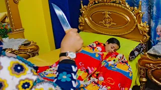 أم عايزة تموت بنتها وهى نائمة وعندما اقتربت منها كانت المفاجأة فيلم قصير 