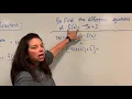 Difference Quotient 1 of 3 Linear Function with Dr April Strom
