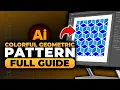 How To Make Colorful Geometric Pattern in Illustrator 100 WORKS NO Yapping EASY