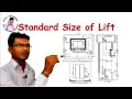 Lagu Standard Size of Lift || Standard Elevator Shaft Dimension || Lift ke bare me sari janksri