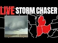 LIVE STORM CHASER SNEAKY TORNADO THREAT AND SEVERE FLOODING