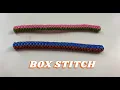 BOX stitch with Gimp Boondoggle