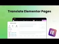 How to Translate Elementor Pages Via AI Linguator