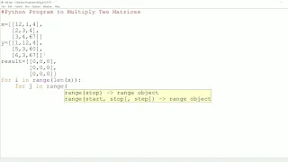63 Python Program to Multiply Two Matrices Python program for Matrix Multiplication Matrix